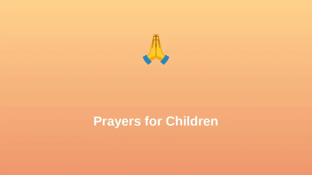 Prayers for Children