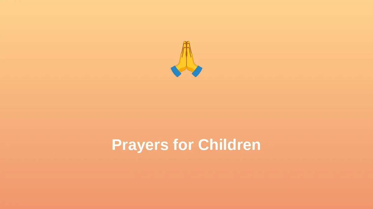 Prayers for Children