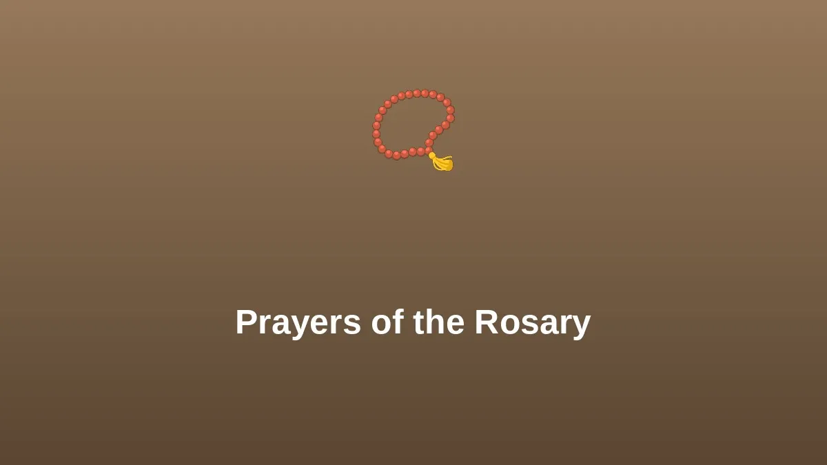 Prayers of the Rosary