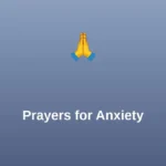 Prayers for Anxiety