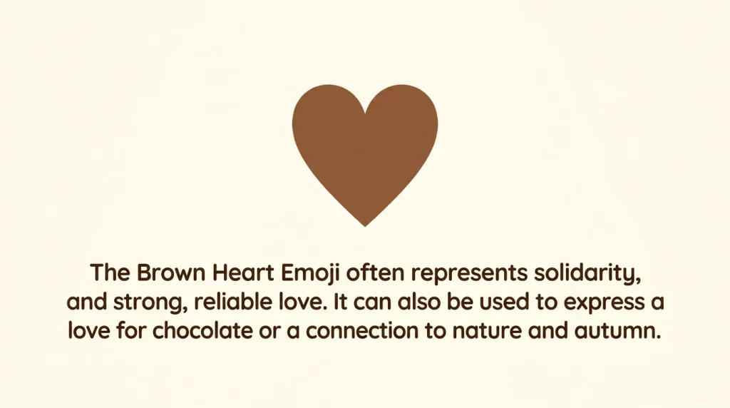 Brown Heart Emoji Meaning