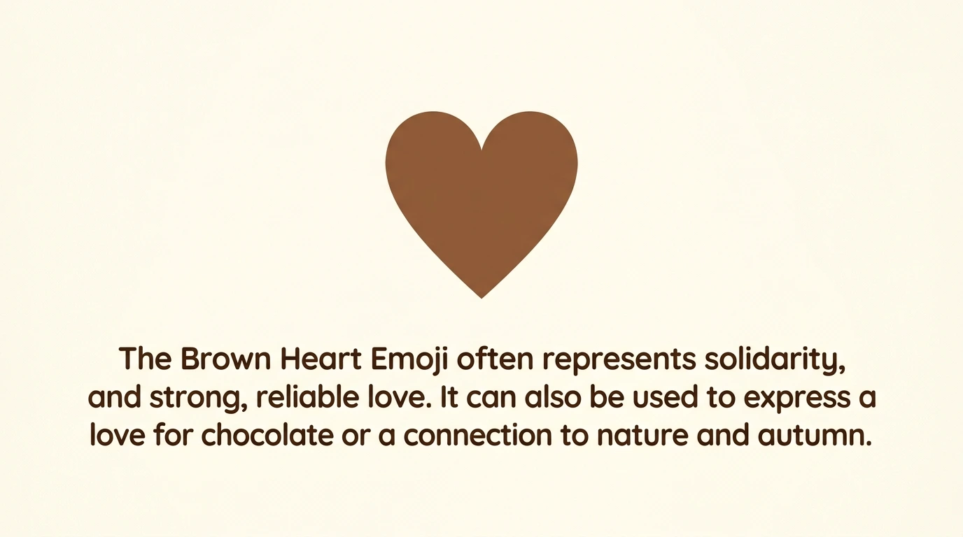 Brown Heart Emoji Meaning