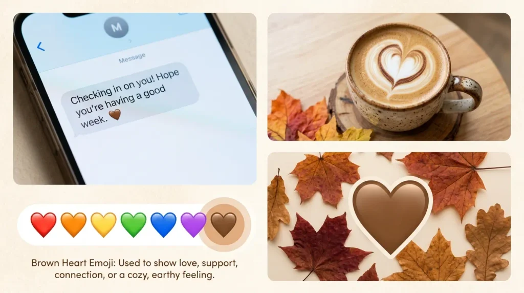 Real Life Examples of the Brown Heart in Messages