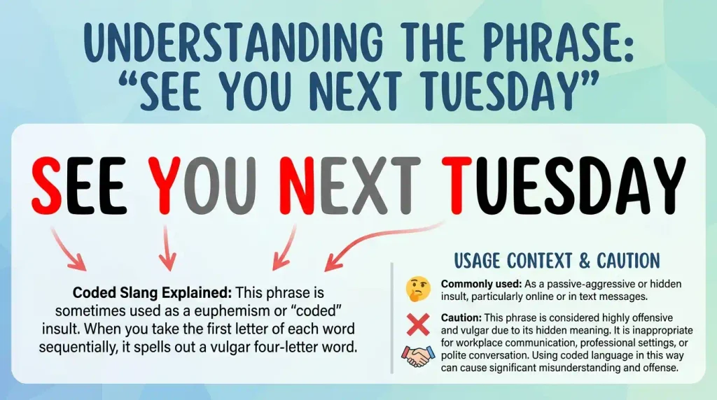 See You Next Tuesday Meaning